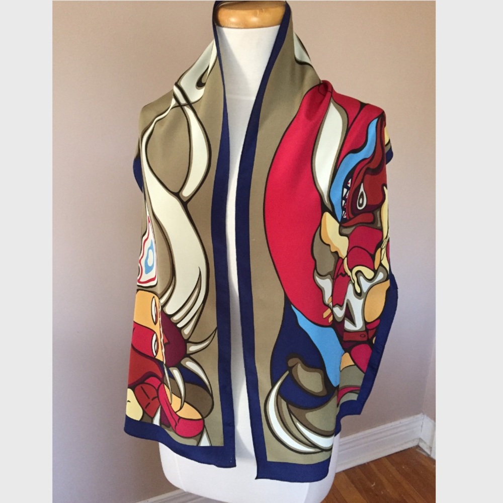 Daphne Odjig Oblong Silk Scarf - Picture 4 of 5